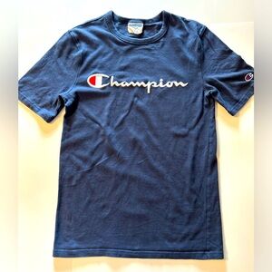 Champion Men's Short Sleeve Tee - Navy Blue in Color Size Small